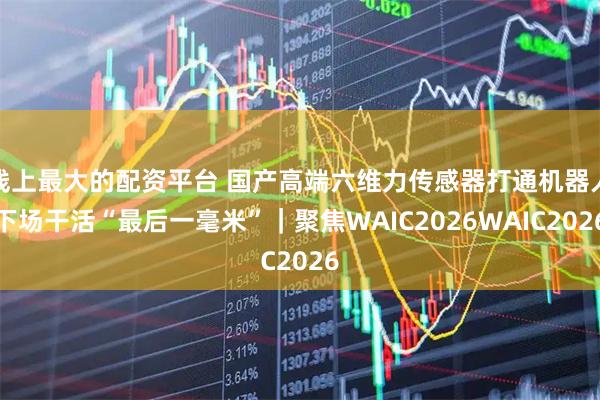 线上最大的配资平台 国产高端六维力传感器打通机器人下场干活“最后一毫米”｜聚焦WAIC2026WAIC2026
